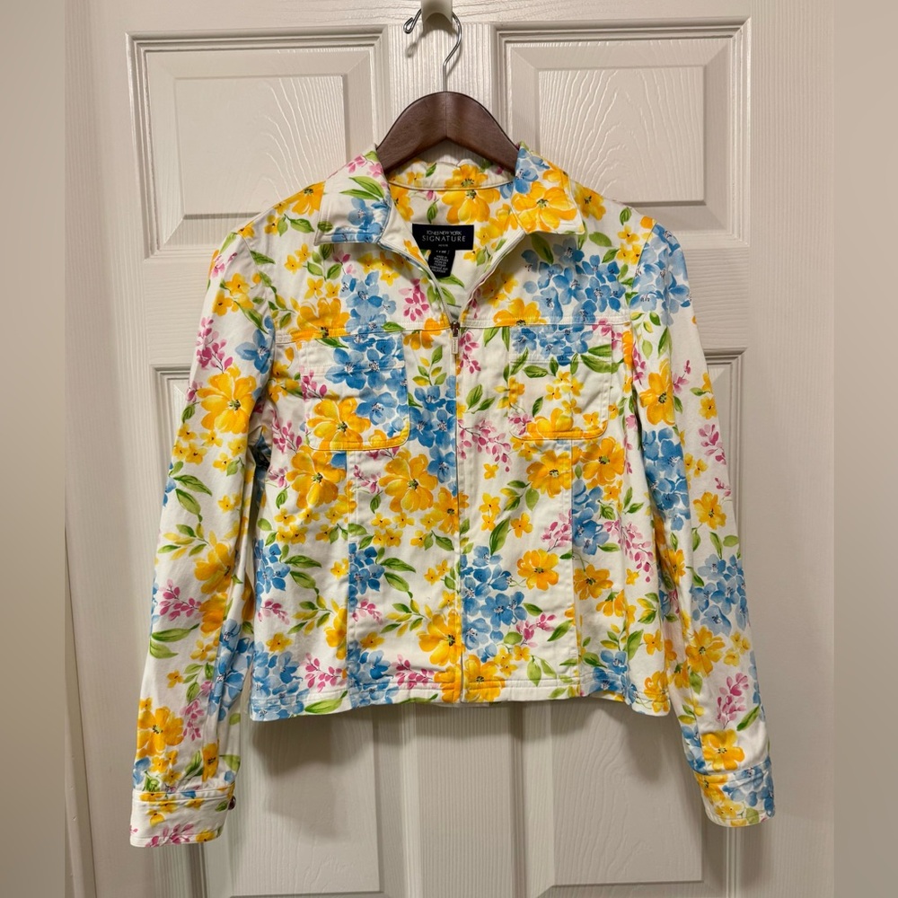 Jones New York Signature Floral Jacket